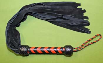 Black & Red Handle 36 Fall FLOGGER - 27+"   WOW...